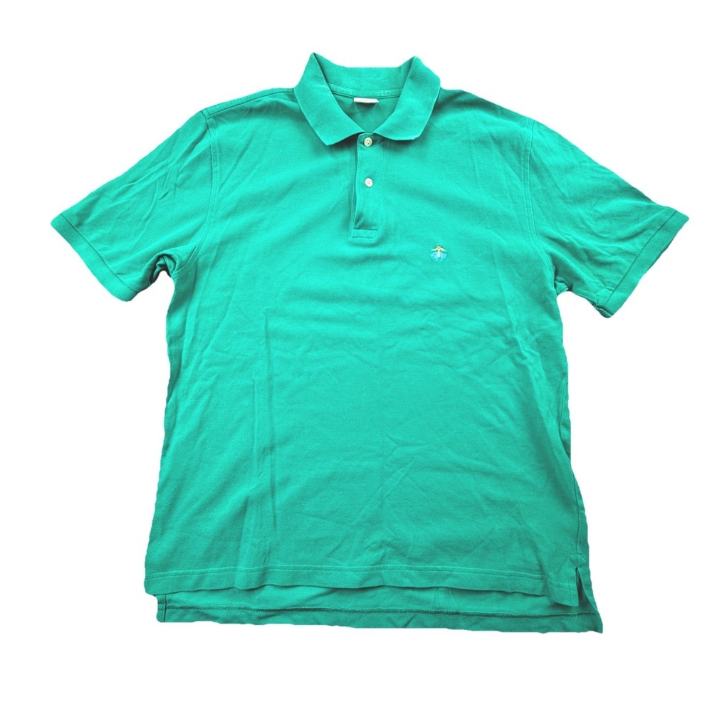 Brooks Brothers 1818 Performance Polo Shirt Green Men's M Original Fit